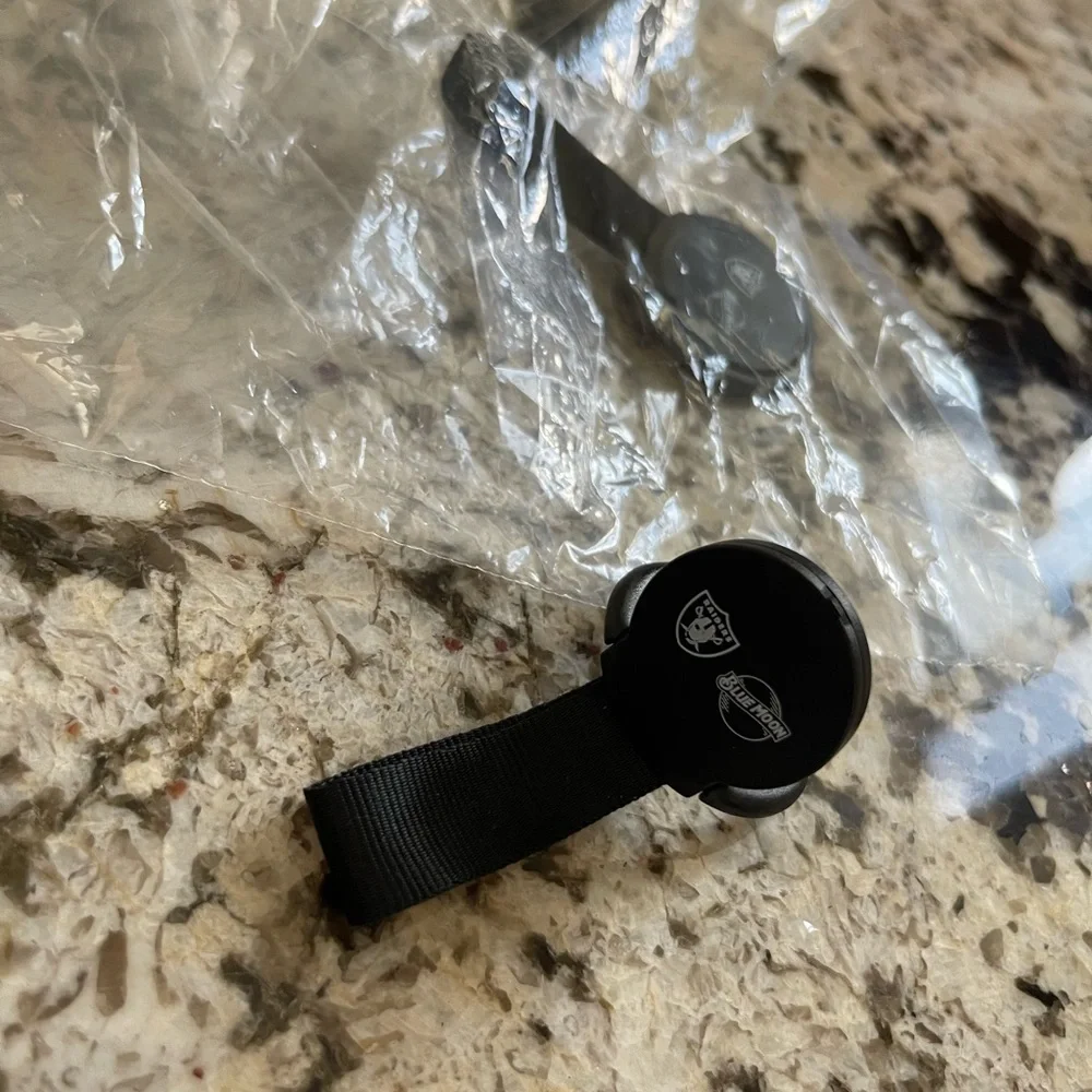 Black Raiders/ blue moon phone prop and holder
